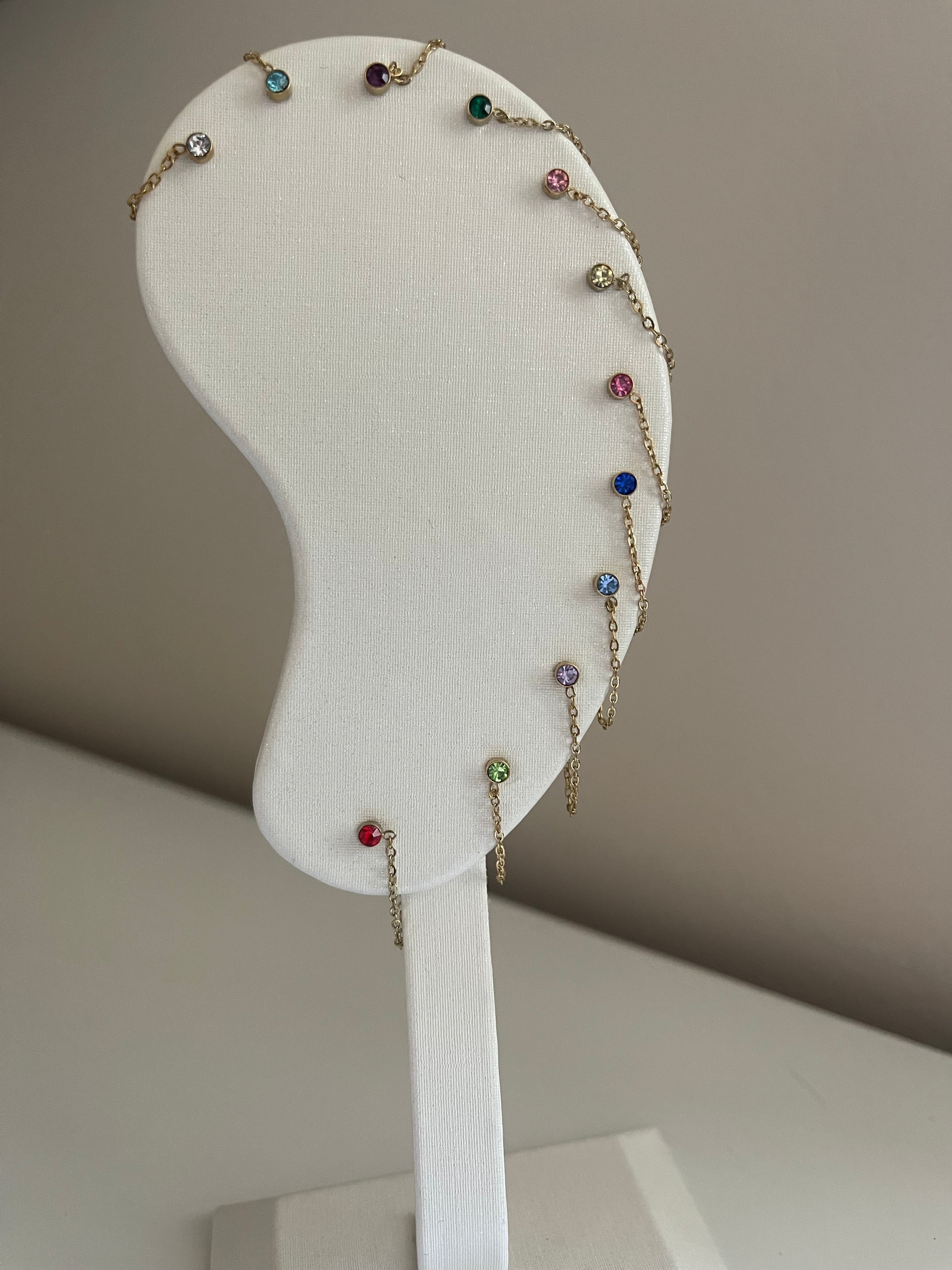 Orecchino Rainbow Catena