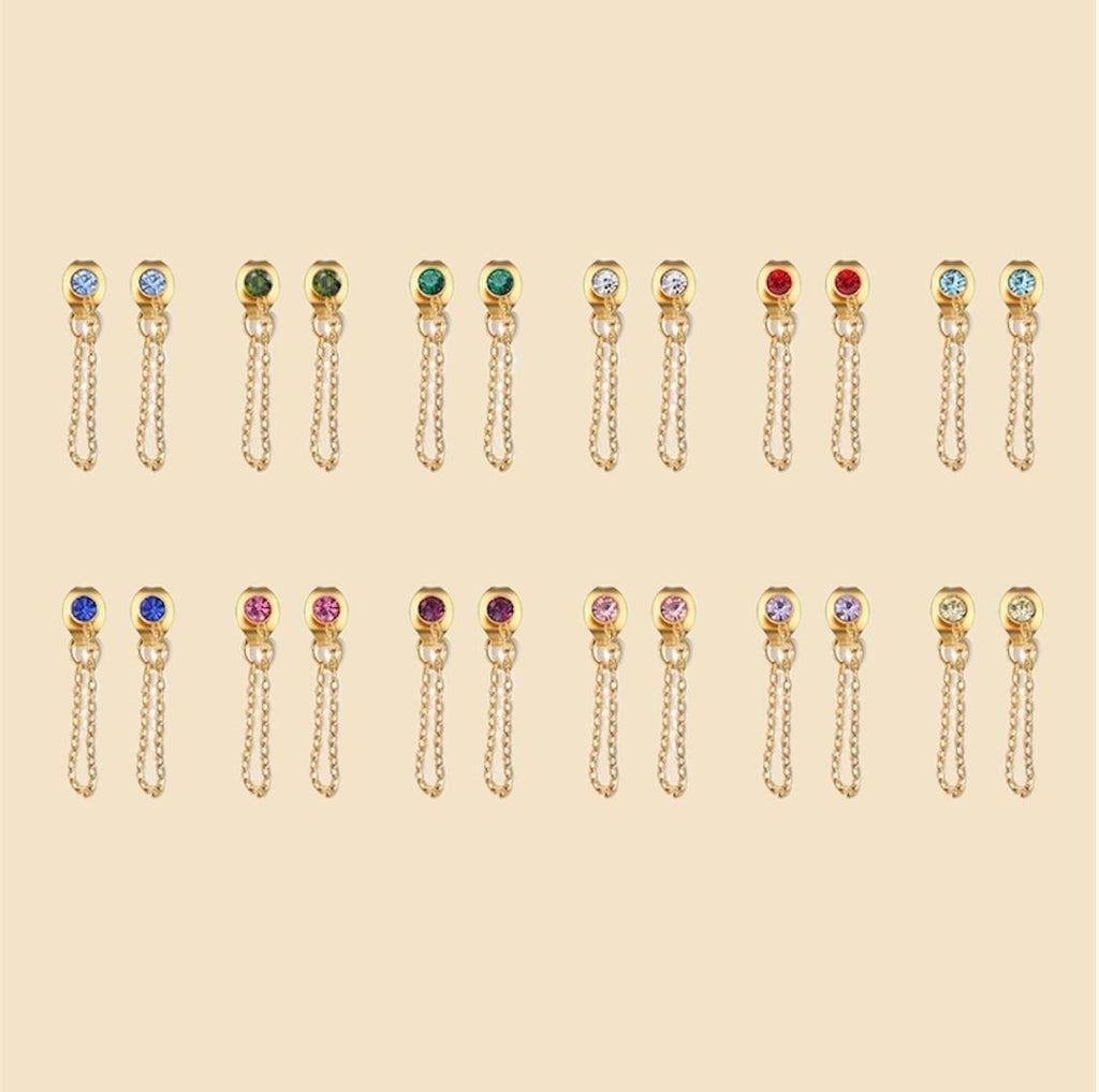 Orecchino Rainbow Catena